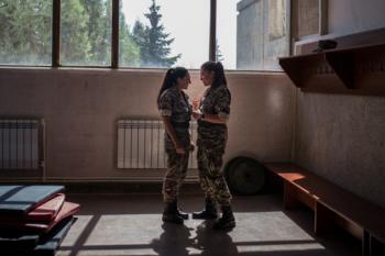 курсантки Степанакерсткой высшей военной школы курсантки Степанакерсткой высшей военной школы