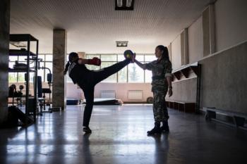 курсантки Степанакерсткой высшей военной школы курсантки Степанакерсткой высшей военной школы