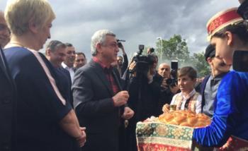 Серж Саргсян в Гюмри