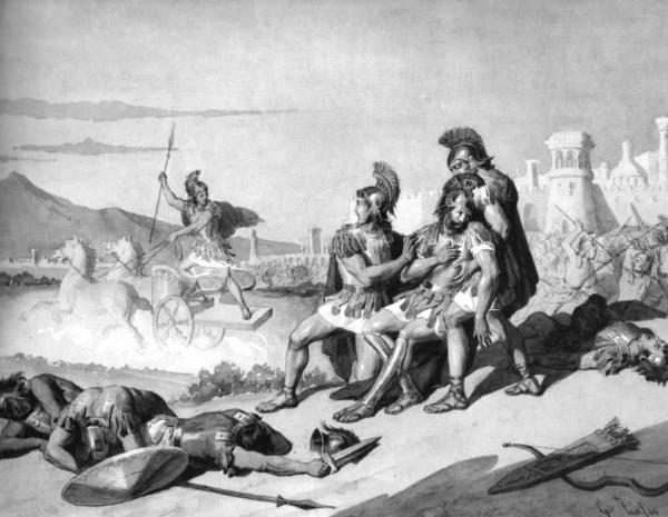 Илл. № 2 Зармайр раненный Ахиллесом