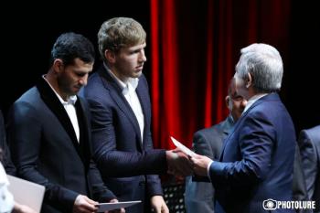 Президент Серж Саргсян наградил лучших спортсменов Армении за 2017 год