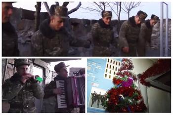 ВИДЕО: Песня армянских солдат на боевой позиции