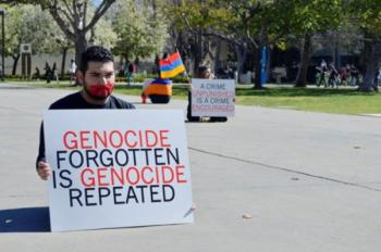 Армянские студенты в США провели акцию в память жертв Геноцида