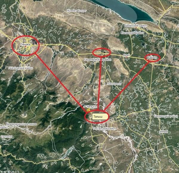 карта Талыш