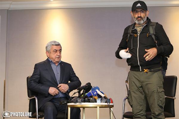 Серж Саргсян и Никол Пашинян