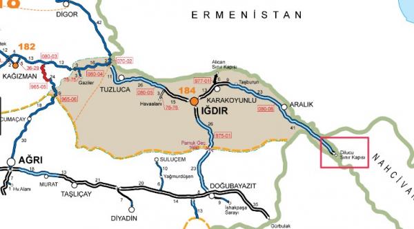 карта границы Турция Армения Азербайджан
