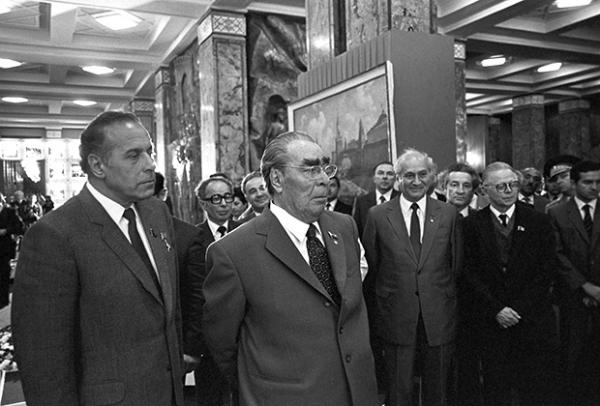 Леонид Брежнев и Гейдар Алиев в Баку