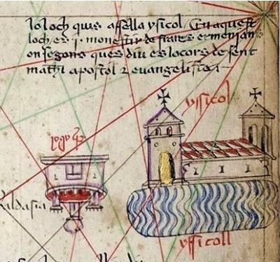 Каталонская карта Иссык-Куль Армянский монастырь