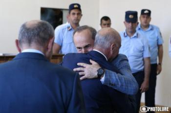 Бако Саакян Аркадий Гукасян и Роберт Кочарян в суде