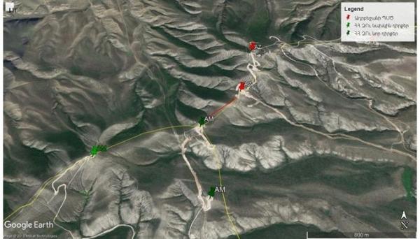 1._Pozitsii_VS_Armenii_i_sil_GPS_Azerbaydzhana_v_rayone_gor_Papakar._27.04.2019