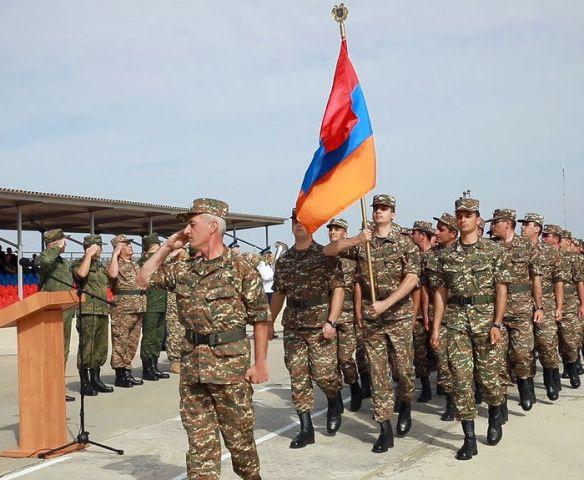 Армянские подразделения приняли участие в открытии учений 