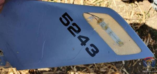 сбитый азербайджанский БПЛА