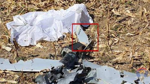 сбитый азербайджанский БПЛА