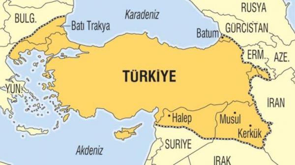 карта ближайших территориальных претензий Турции