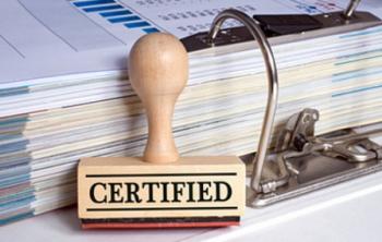 Сертификат Сертификация