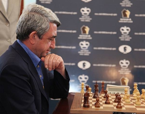 Серж Саргсян единогласно переизбран президентом Федерации шахмат Армении